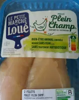 2 filets poulet plein champ