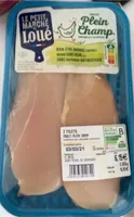 2 filets de poulet plein champ