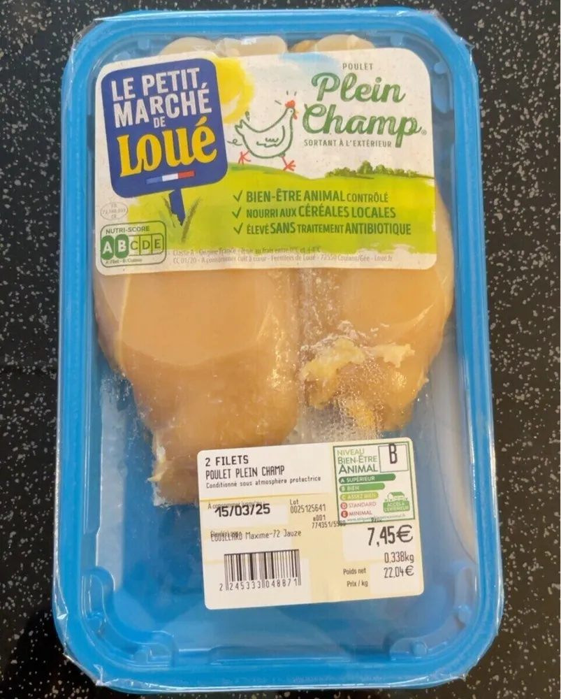 2 FILETS POULET PLEIN CHAMP