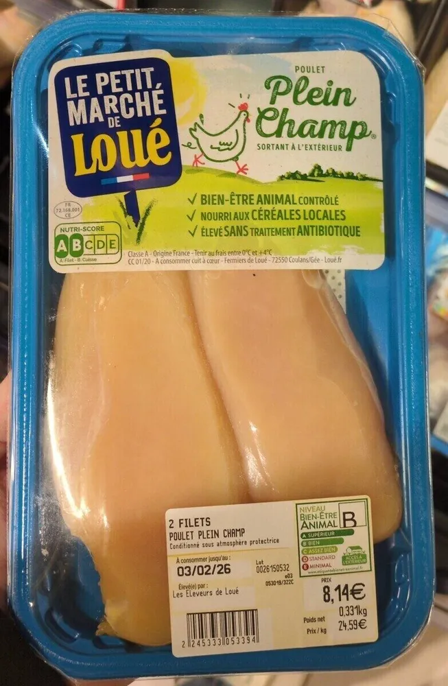 Poulet plein champ