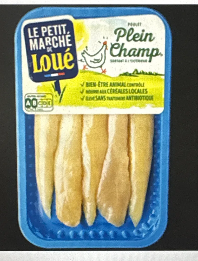 Aiguillettes de poulet jaune