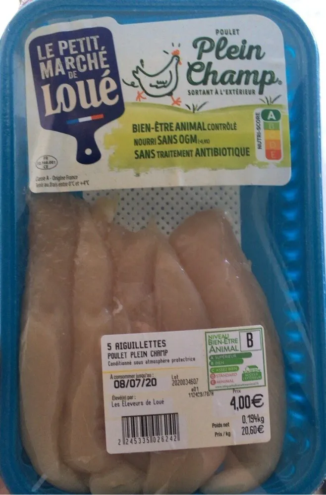 Poulet plein champ
