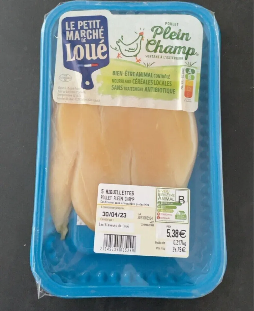 Aiguillettes de poulet