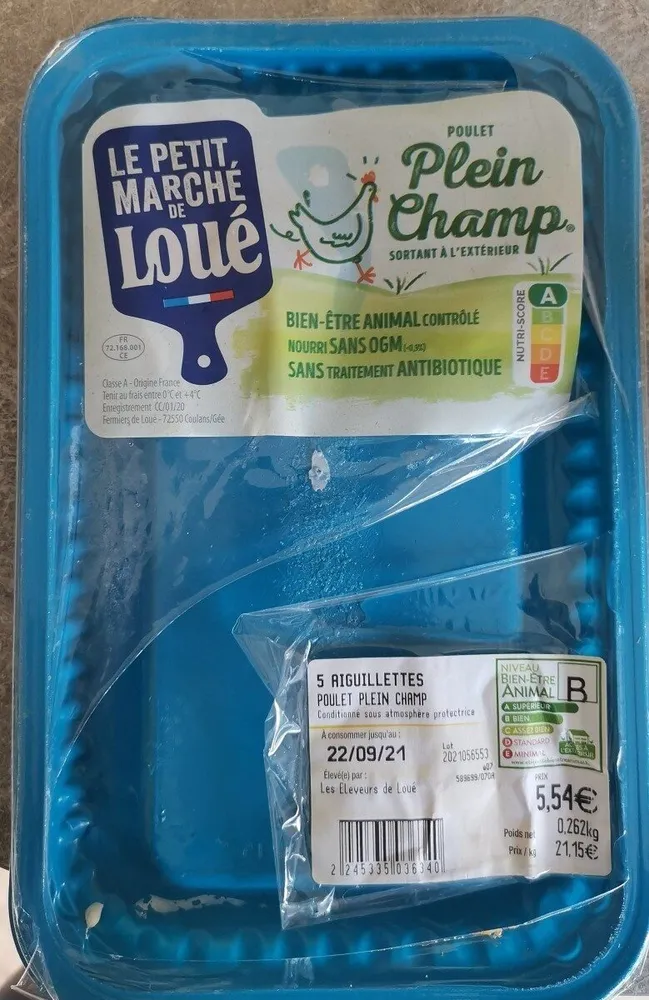 Poulet plein champ