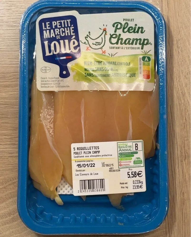 Aiguillettes Poulet Plein Champ