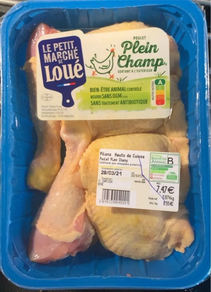 Poulet plein champ