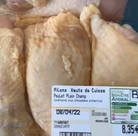 Pilons hauts de cuisse poulet plein champ