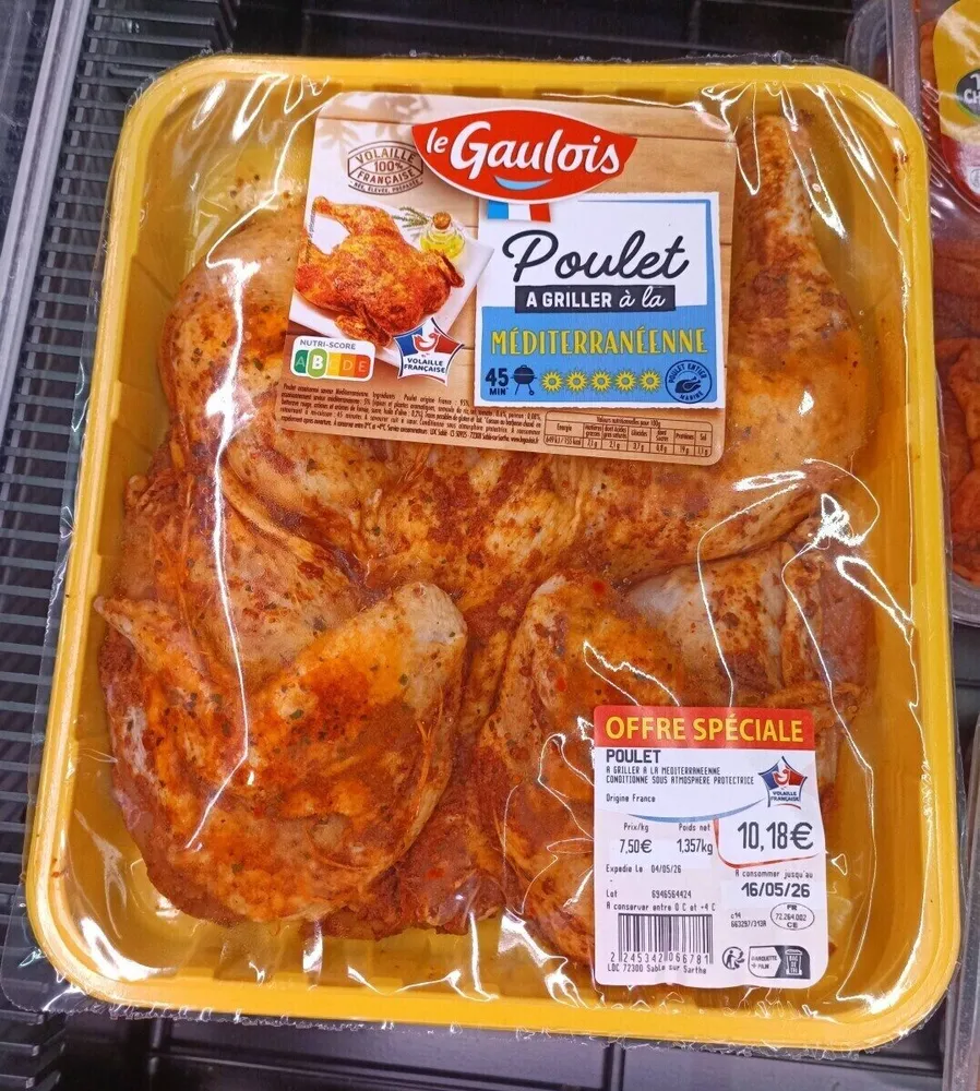 Poulet à griller à la méditerranée