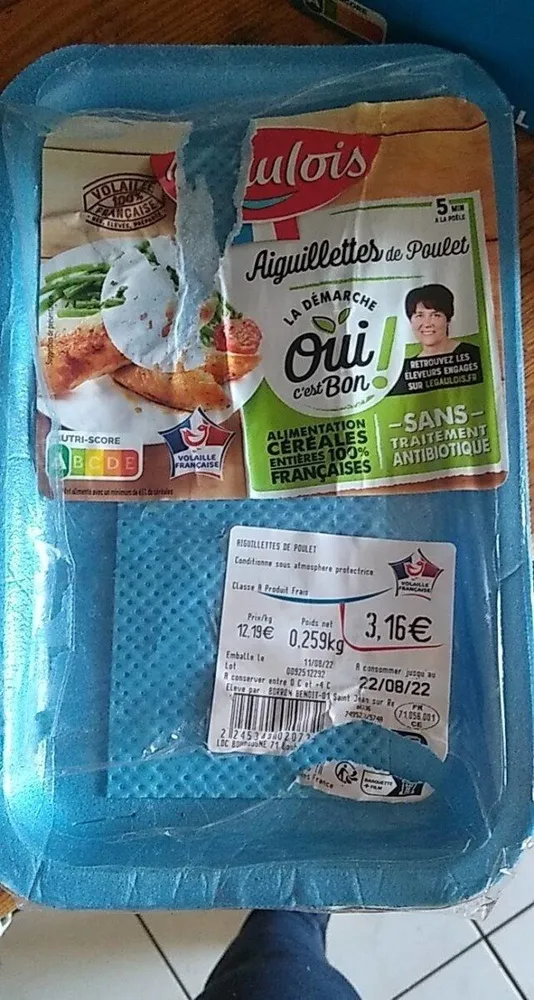 Aiguillettes de poulet
