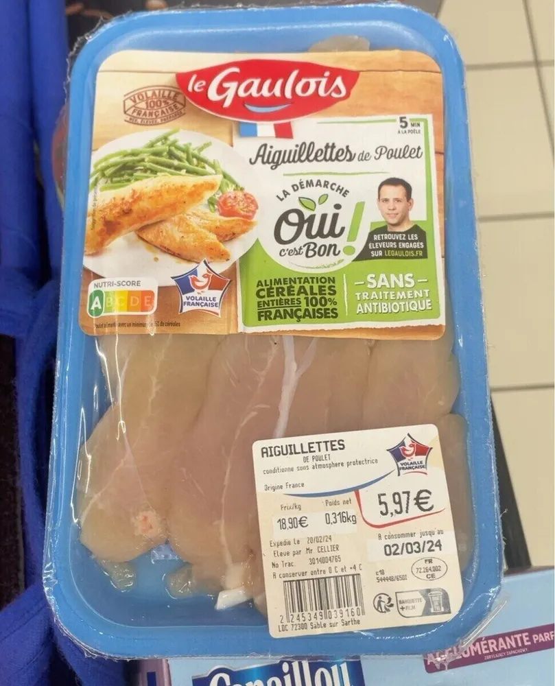Aiguillettes de poulet