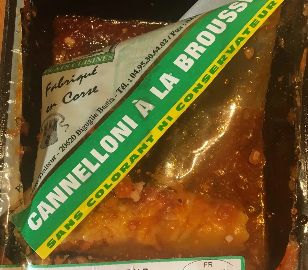 Cannelloni a la brousse