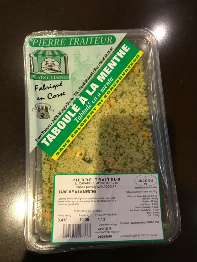Taboulé a la menthe