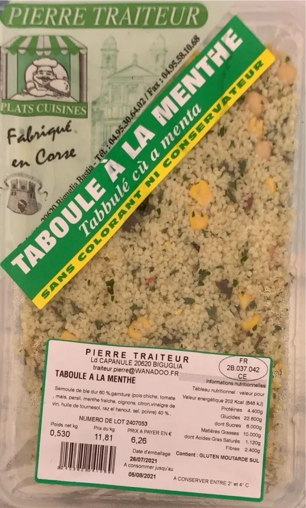Taboule à la menthe