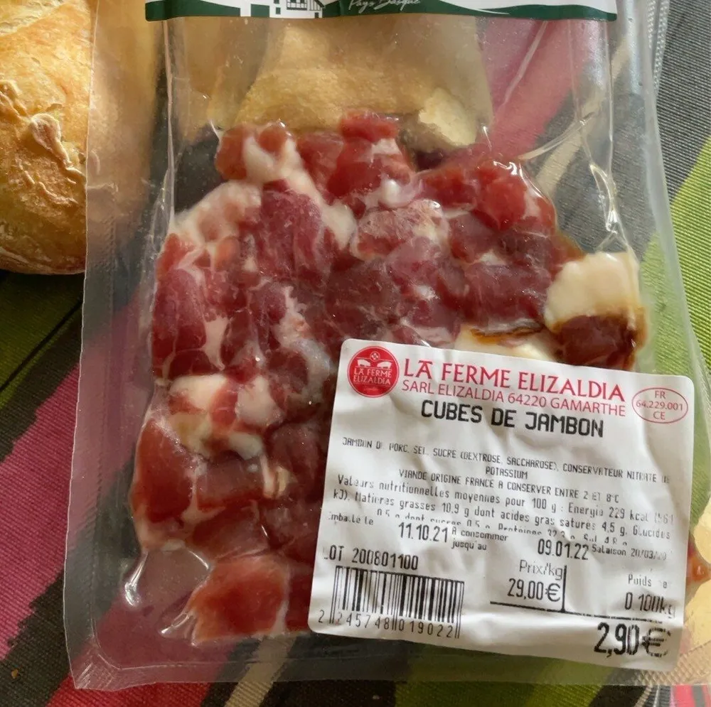 Cubes de jambon