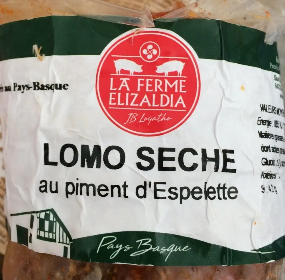 Lomo seche au piment d'espelette