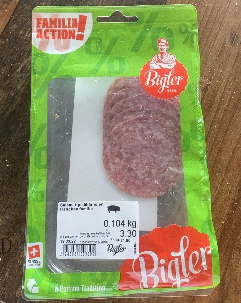 Salami tipo Milano en tranches familia