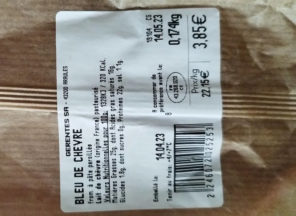 BlEU DE CHEVRE
