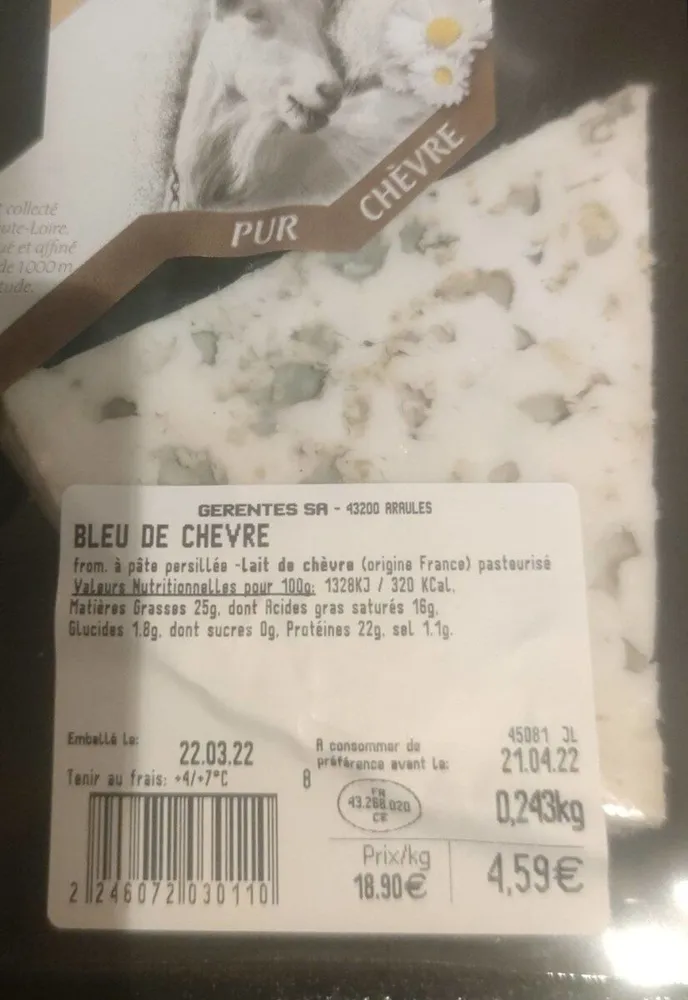 Bleu de chèvre
