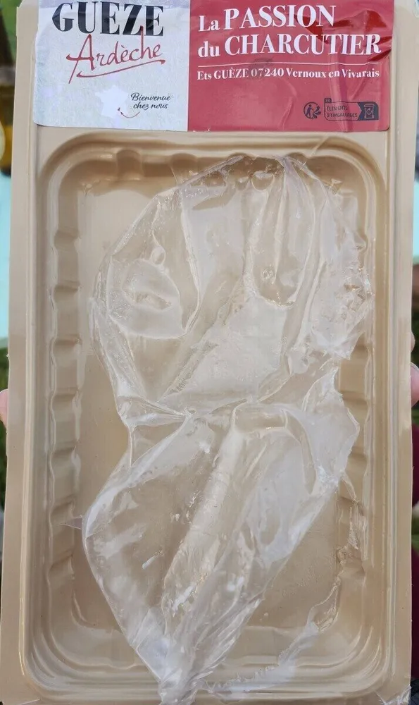 Cœur de museau de porc cuit