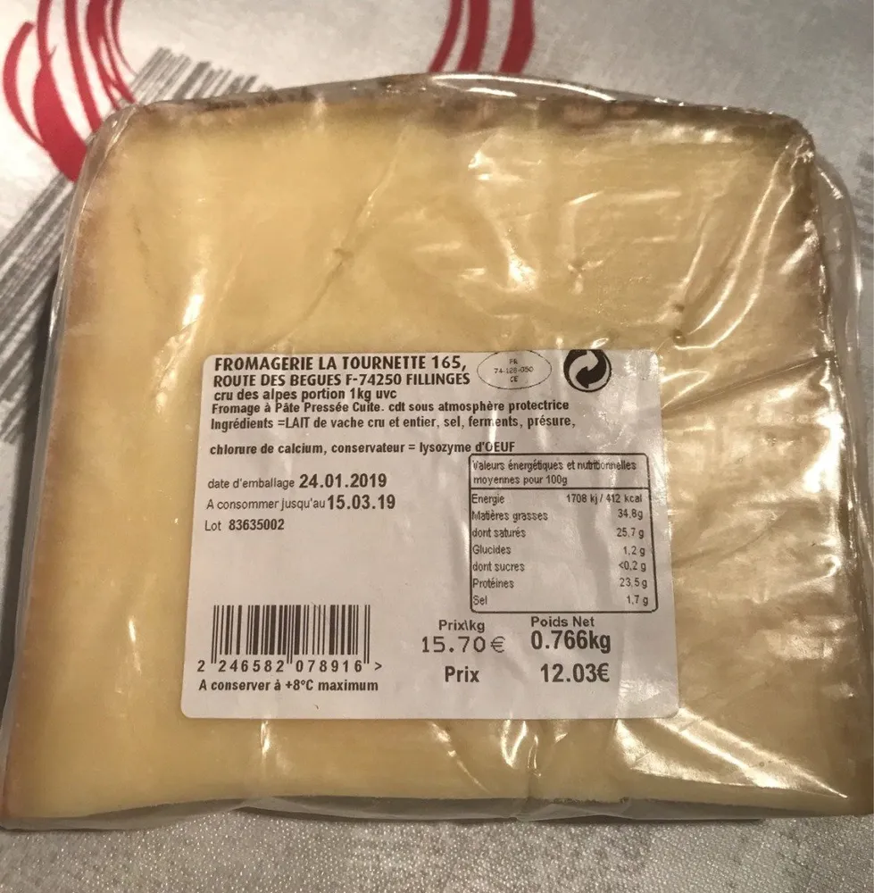 Fromage la tournette
