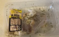 Pollo al ajillo jamoncitos
