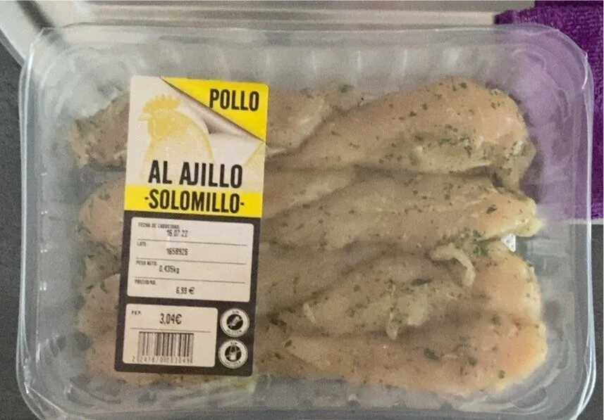 Solomillo al ajillo