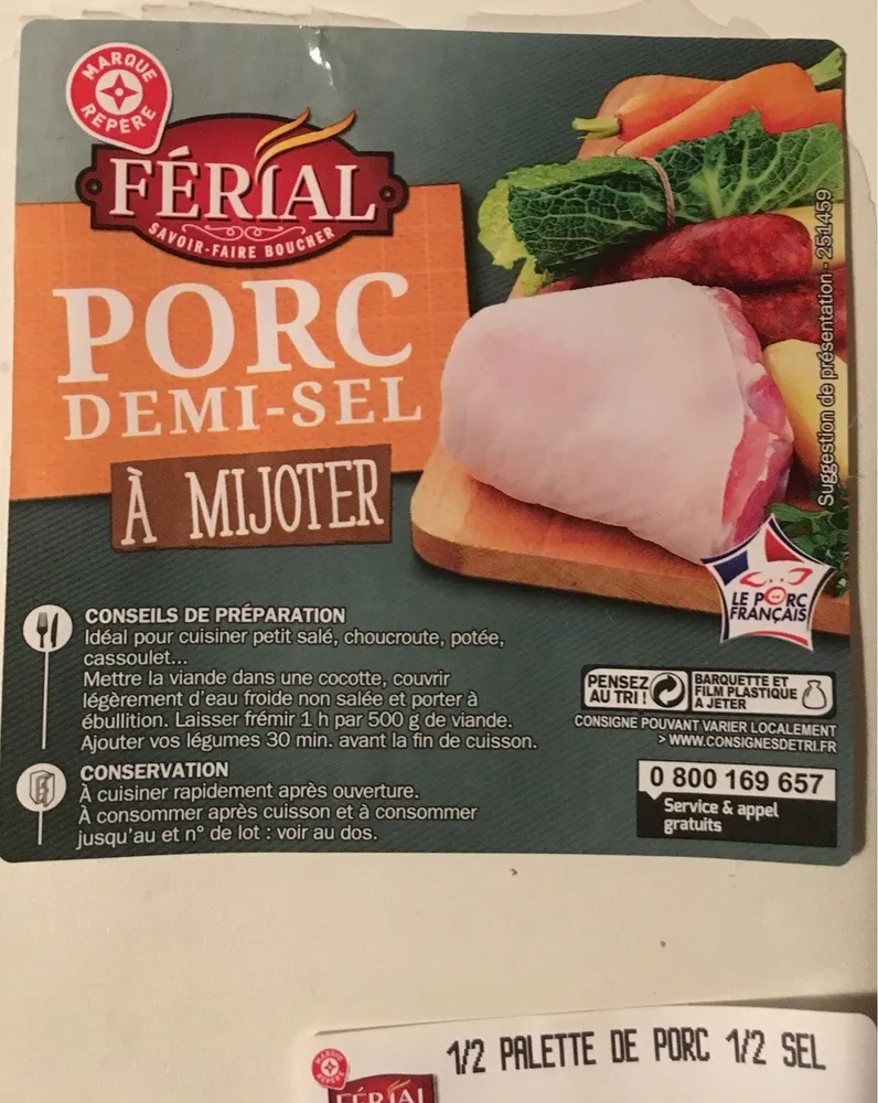 Porc demi-sel à mijoter