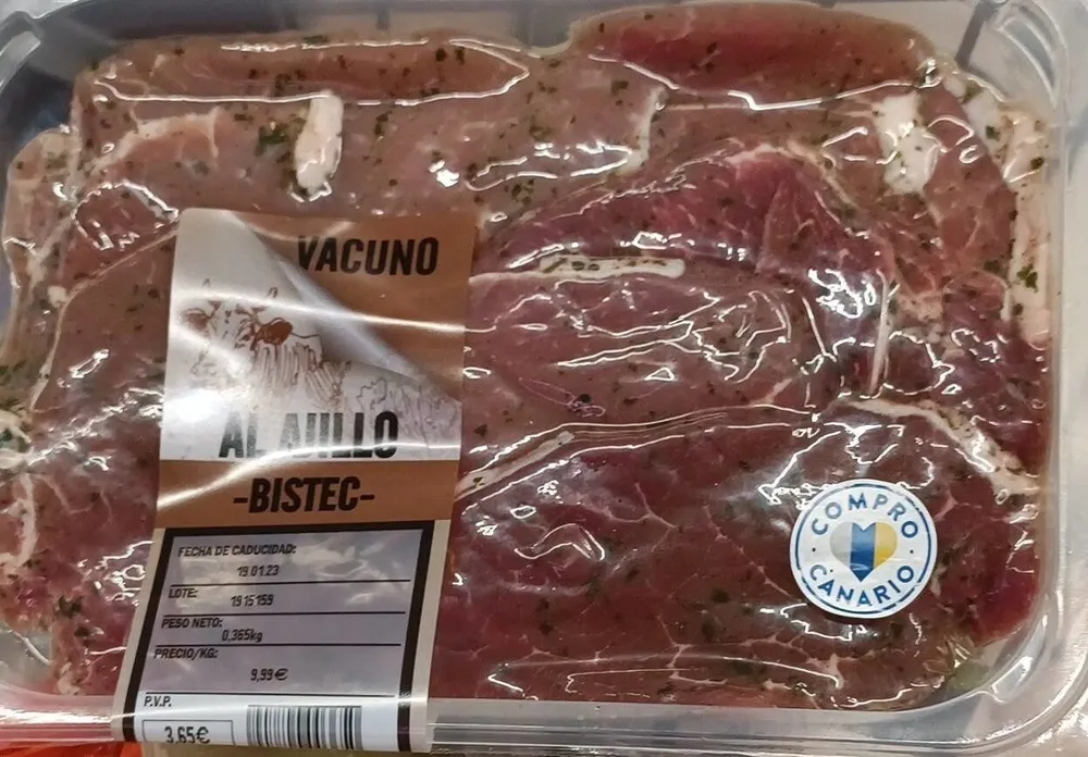 Bistec vacuno al ajillo