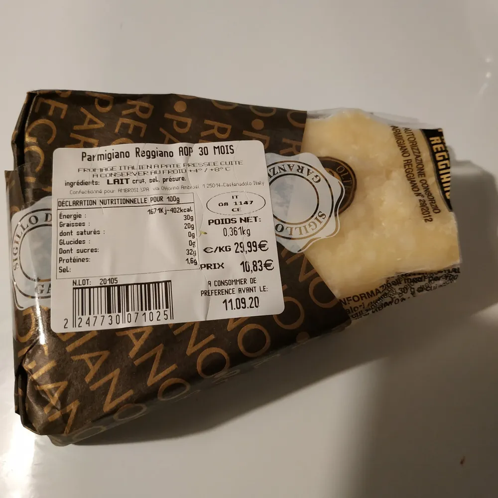 Parmigiano Reggiano AOP 30 mois