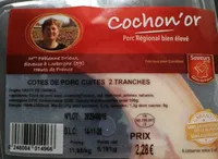 Cotes de porc cuites