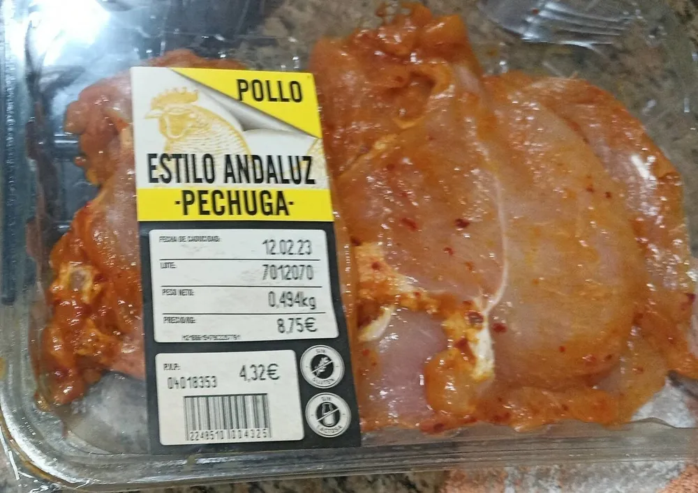 Pollo estilo andaluz