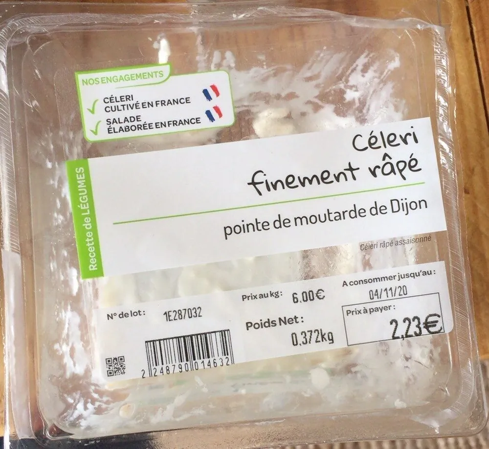 Celeri finement râpé