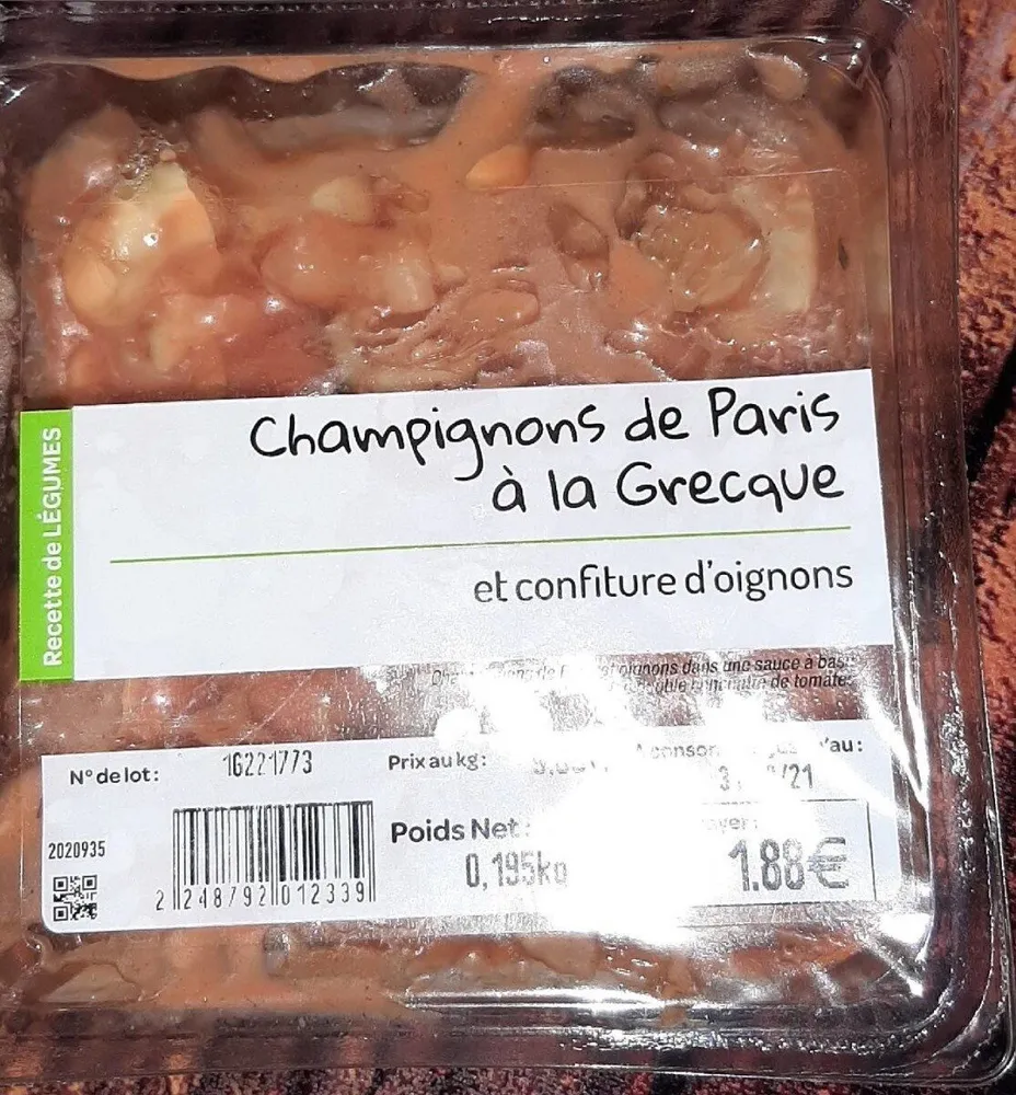 Champignons de Paris à la Grecque