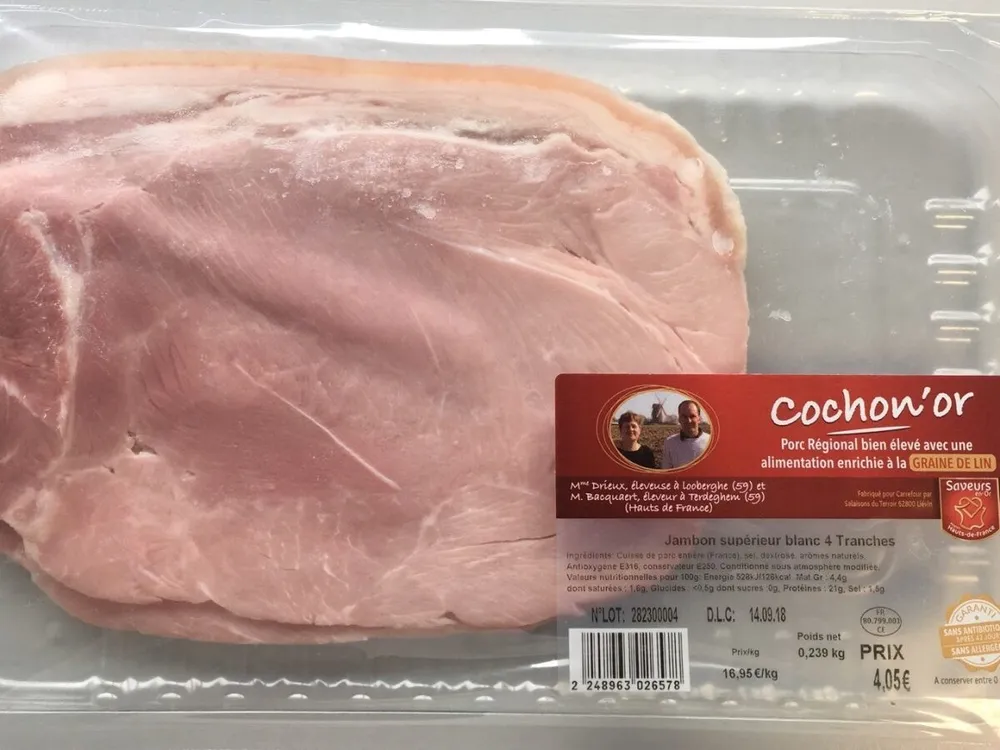 Jambon superieur blanc