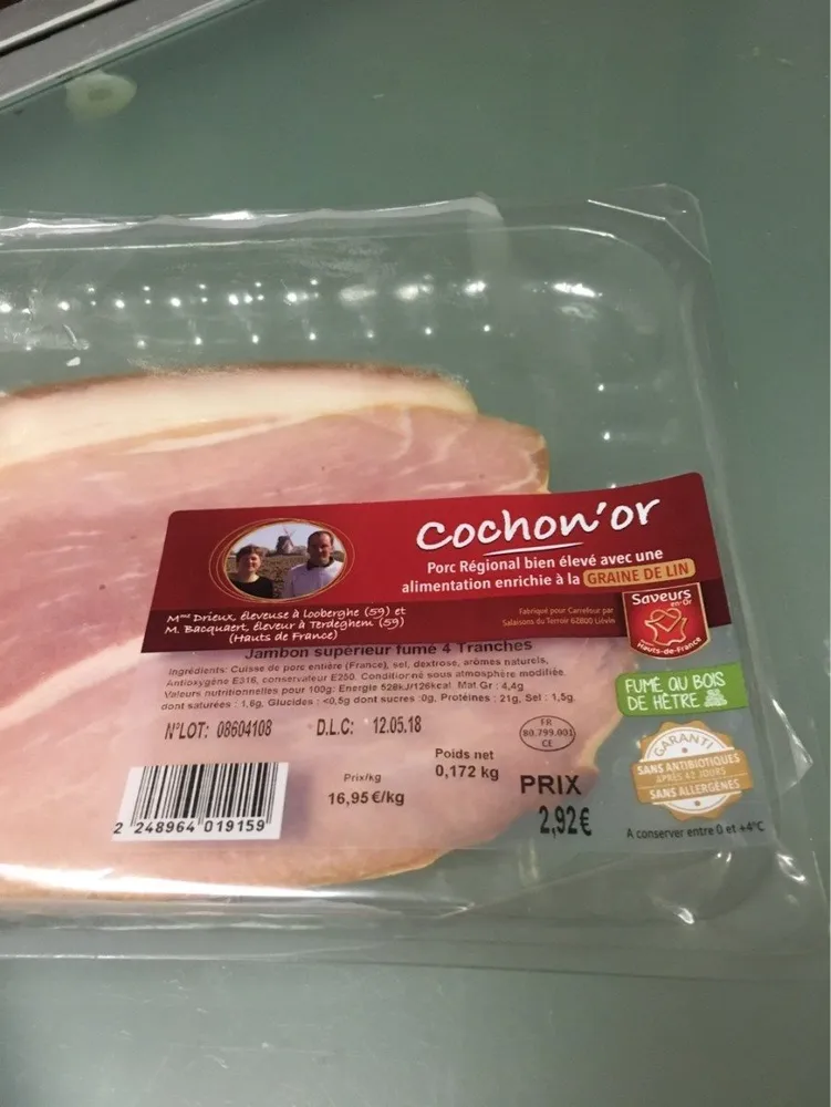 Jambon superieur fumé