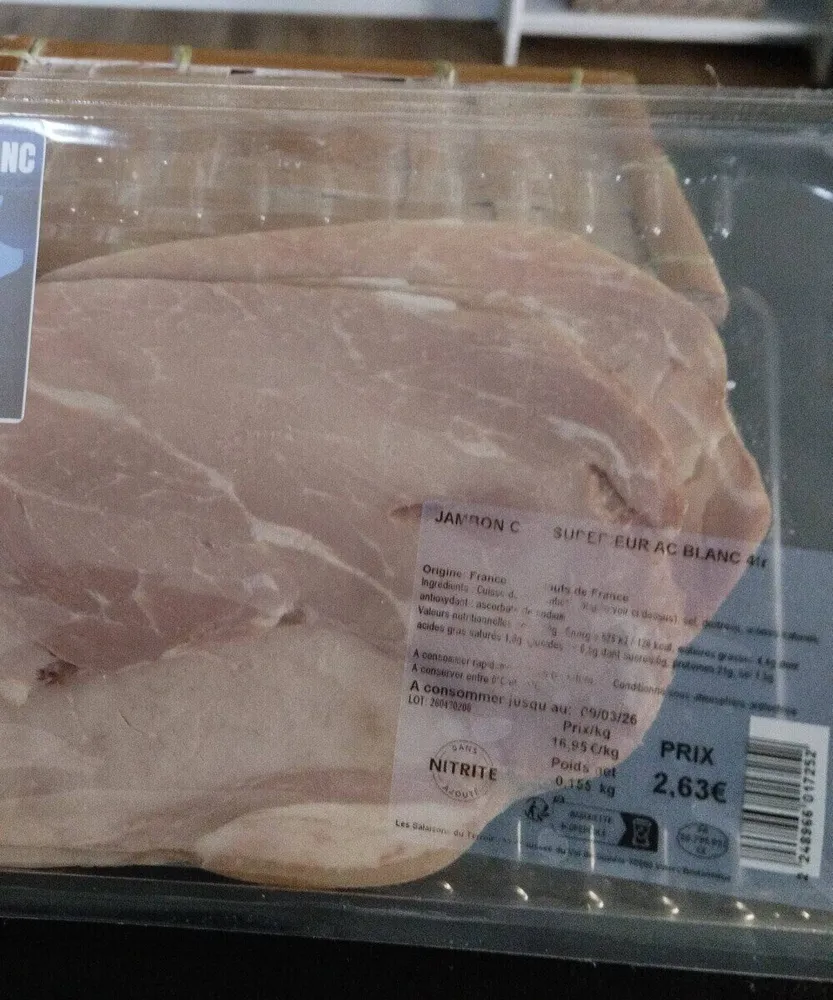 Jambon sans nitrite