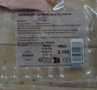 Jambon cuit supérieur ac blanc