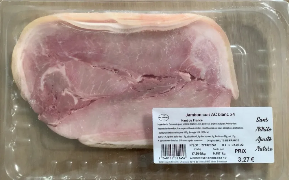 Jambon cuit AC blanc