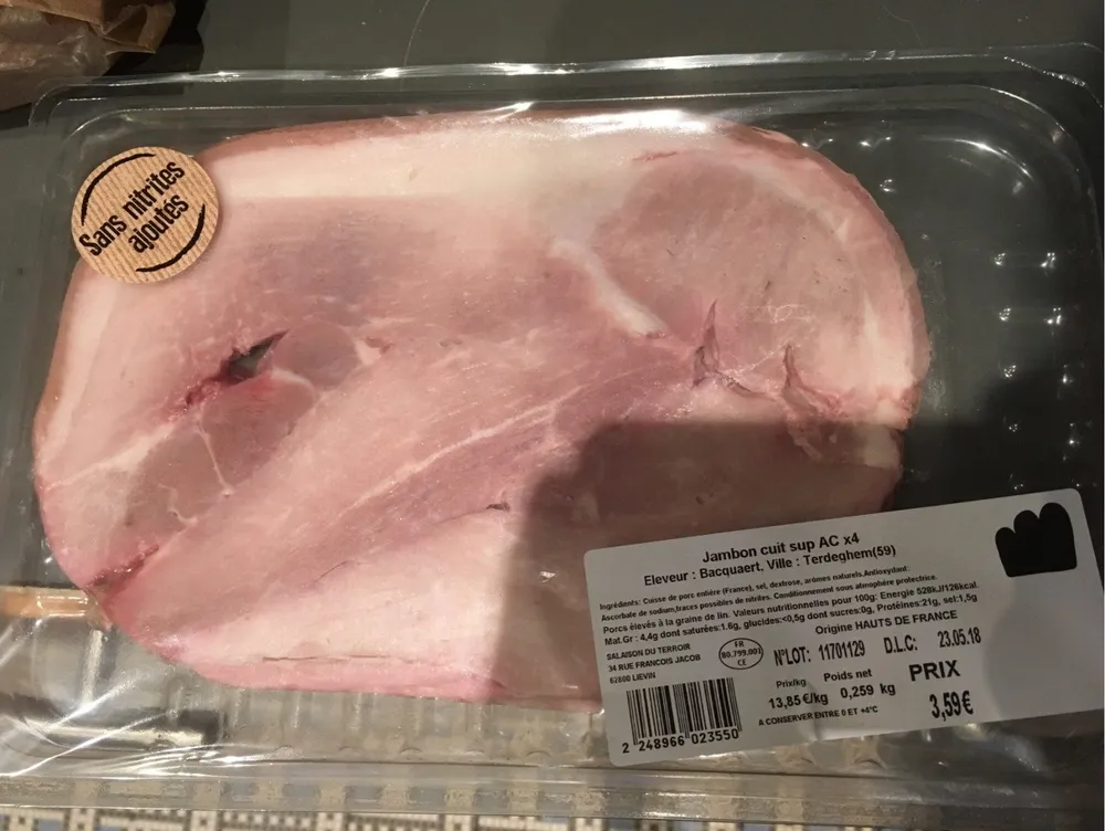 Jambon cuit superieur AC x4