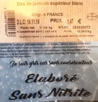 dés de jambon supérieur blancs