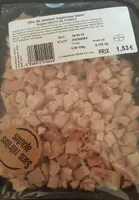 Dés de jambon supérieur blanc