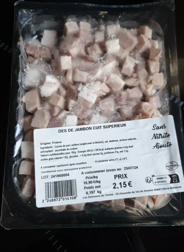 DES DE JAMBON CUIT SUPERIEUR