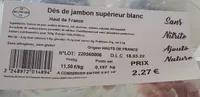 Dés de jambon Supérieur blanc