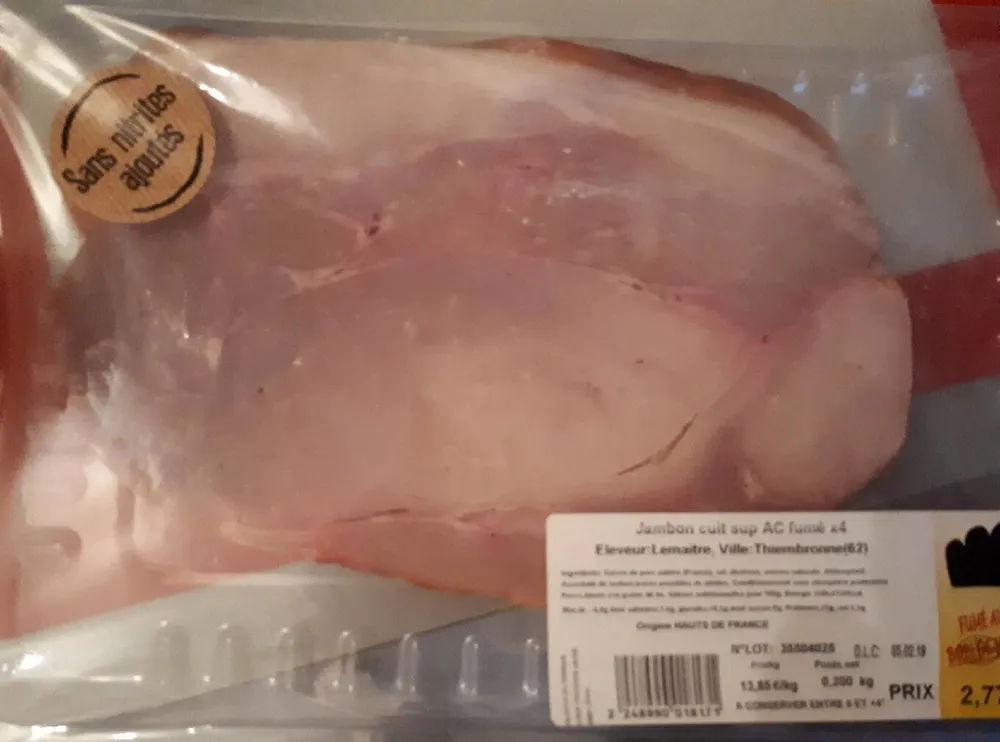 Jambon cuit sup AC fumé
