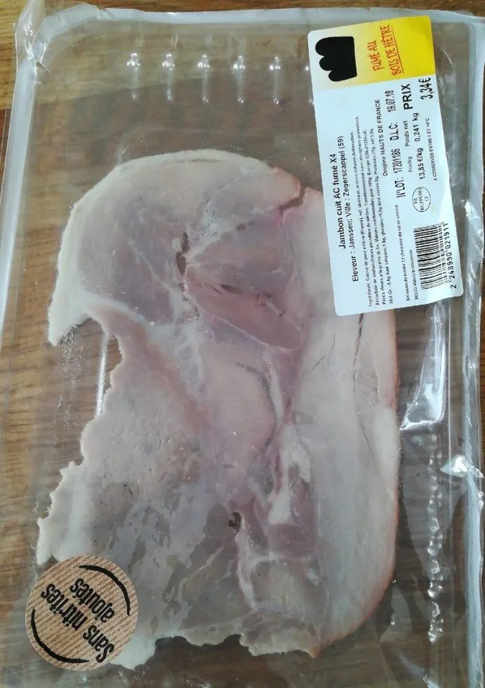 Jambon cuit fumé