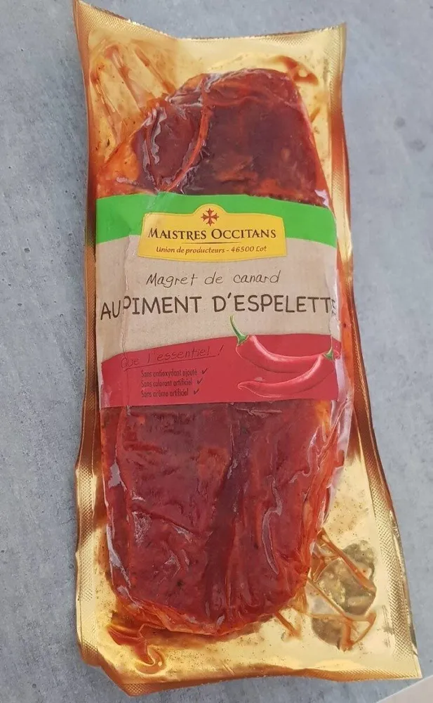 Magret de canard au piment d'espelette
