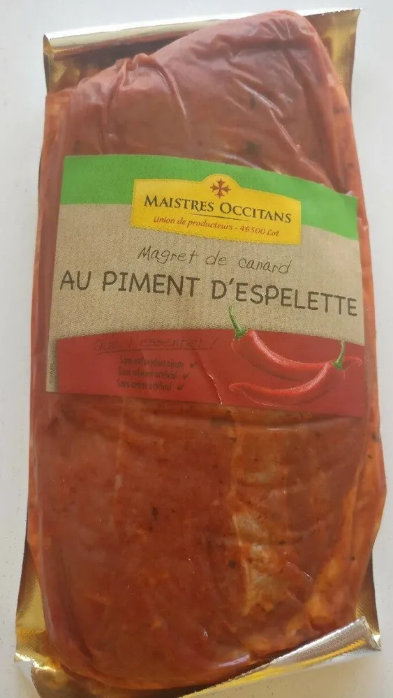 Magret de canard au piment d'Espelette