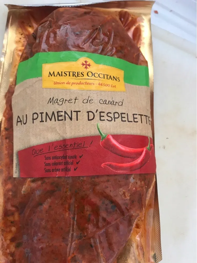 Magret de canard au piment d'espelette