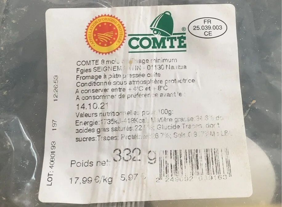 Comté 8 mois