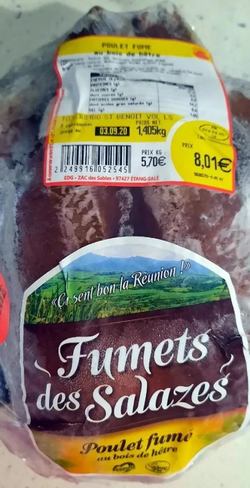 Poulet fumé